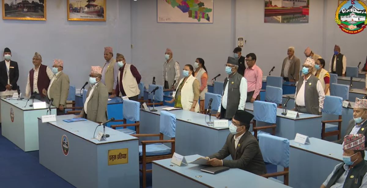 एमालेले अवरोध गरेपछि लुम्बिनी प्रदेश सभाको बैठक स्थगित